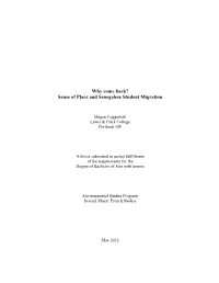 Why Come Back? Sense of Place and Senegalese Student Migration