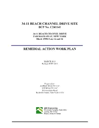 34-11 Beach Channel Drive Site Remedial Action Work Plan