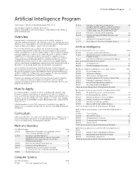 Artificial Intelligence Program 1