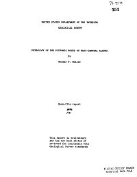 By Thomas P. Miller Open-File Report This Report Is Preliminary and Has