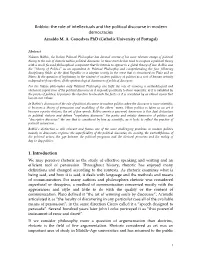 Conference: Rhetoric, Between the Theory and Practice of Politics