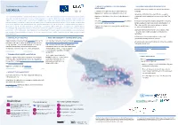 GEORGIA Finalisation of the Draft New Law on “Water Resources Standards Management “ and Process of Adoption Commenced
