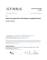 Impact of Increased Green Turtle Nesting on Loggerhead Fitness