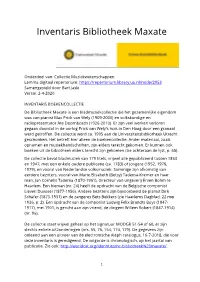 Inventaris Bibliotheek Maxate