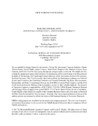 Nber Working Paper Series Bail-Ins and Bail-Outs