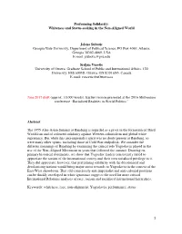 Whiteness and Status-Seeking in the Non-Aligned World Jelena Subotic