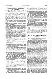"Entomology Unit" in the Corps of Engineers