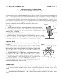 Fundamentals of the Bass Drum, David L. Collier
