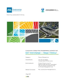 G37 Interchange — Stage 1 Detour