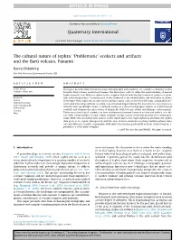 Problematic' Ecofacts and Artifacts and the Baru Volcano, Panama