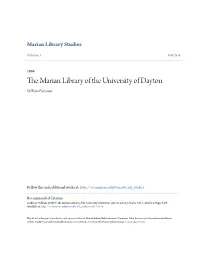 The Marian Library of the University of Dayton