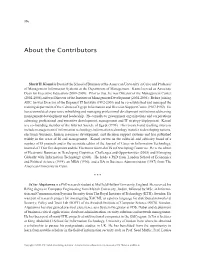 About the Contributors