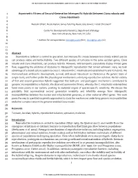 Asymmetric Fitness of Second-Generation Interspecific