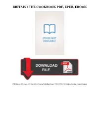 Britain : the Cookbook Pdf, Epub, Ebook