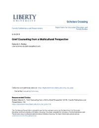 Grief Counseling from a Multicultural Perspective