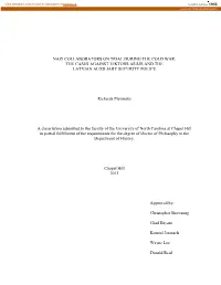 Nazi Collaborators on Trial During the Cold War: the Cases Against Viktors Ar Ājs and the Latvian Auxiliary Security Police