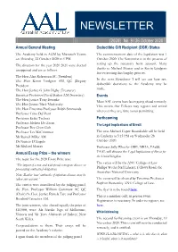 Newsletter [2020]