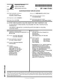 Nitric Oxide Releasing Chelating Agents and Their