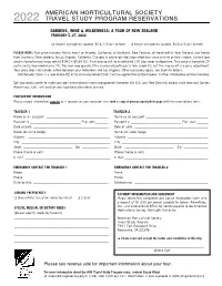 Reservation Form