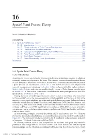 Spatial Point Process Theory