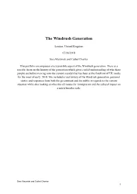 The Windrush Generation