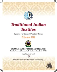 Traditional Indian Textiles Students Handbook + Practical Manual Class XII