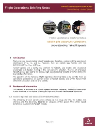 Understanding Takeoff Speeds
