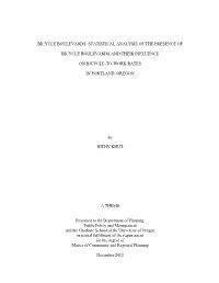 Bicycle Boulevards: Statistical Analysis of the Presence Of