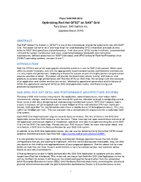 Optimizing Red Hat GFS2 on SAS Grid