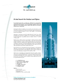 A Dual Launch for Intelsat and Optus