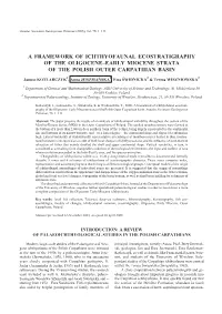 A Framework of Ichthyofaunal Ecostratigraphy of the Oligocene–Early Miocene Strata of the Polish Outer Carpathian Basin