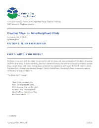 Creating Blues: an Interdisciplinary Study