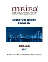 Educators Summit PROGRAM