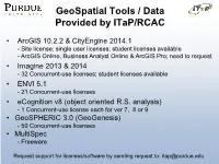 Geospatialtools / Data Provided by Itap/RCAC