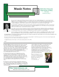 Music Notes Delta State University Department of Music Fall 2006 Volume 4, Issue 1