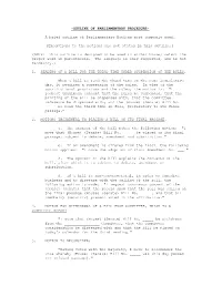 OUTLINE of PARLIAMENTARY PROCEDURE- a Brief Outline Of