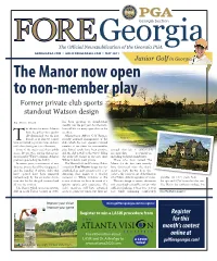 T the Manor Now Open to Non-Member Play