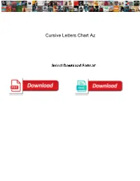Cursive Letters Chart Az