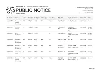 Public Notice &gt;&gt; Licensing and Management System Admin &gt;&gt;