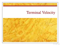 Terminal Velocity