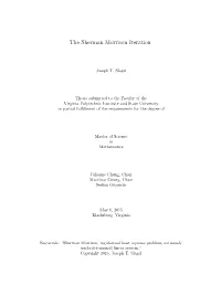 The Sherman Morrison Iteration