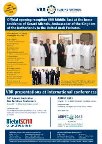 VBR Presentations at International Conferences