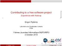 Experience with Hadoop