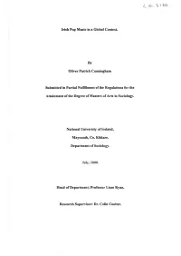 Irish Pop Music in a Global Context by Oliver Patrick Cunningham