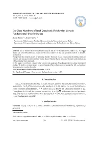On Class Numbers of Real Quadratic Fields with Certain Fundamental Discriminants