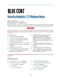 Security Analytics 7.2.1.43768 Release Notes