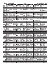 Sunday Morning Grid 5/4/14 Latimes.Com/Tv Times
