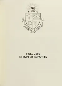 2005 Fall Chapter Reports
