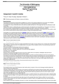 Assignment 3 1/21/2015