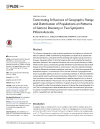 Contrasting Influences of Geographic Range and Distribution of Populations on Patterns of Genetic Diversity in Two Sympatric Pilbara Acacias